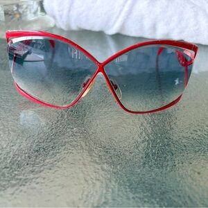 VINTAGE Christian Dior 2056 Red Butterfly Sunglasses - 70s/80s Archive